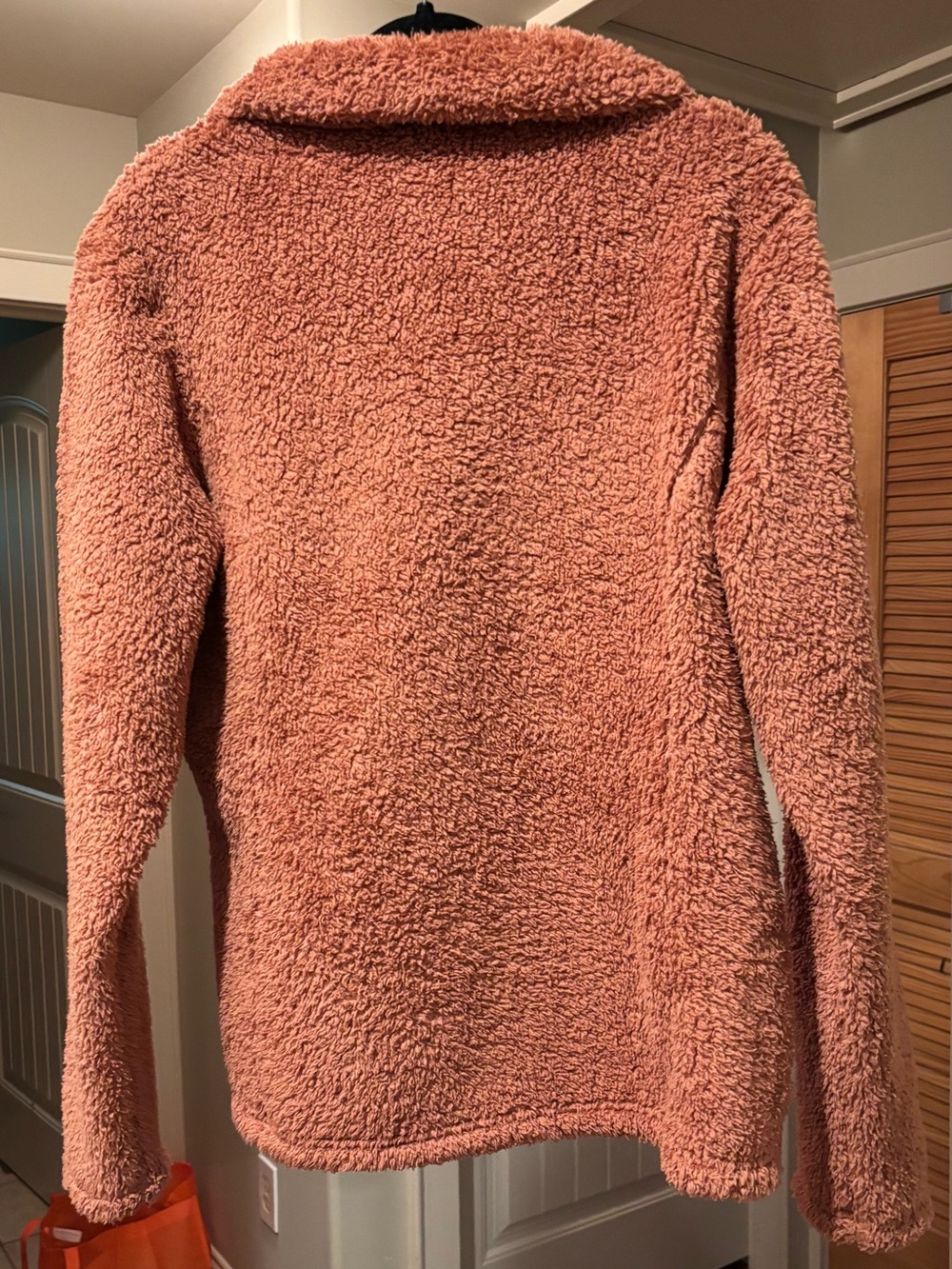 Patagonia Sherpa Quarter-Zip Pullover - Rust/Orange - Picture 3 of 3